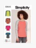 Simplicity Misses' Knit Tops Sewing Pattern, S9645