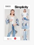 Simplicity Misses' Crochet and Sew Top, Jacket and Bag Sewing Pattern, S9633