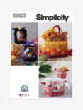 Simplicity Fabric Baskets Sewing Pattern, S9623