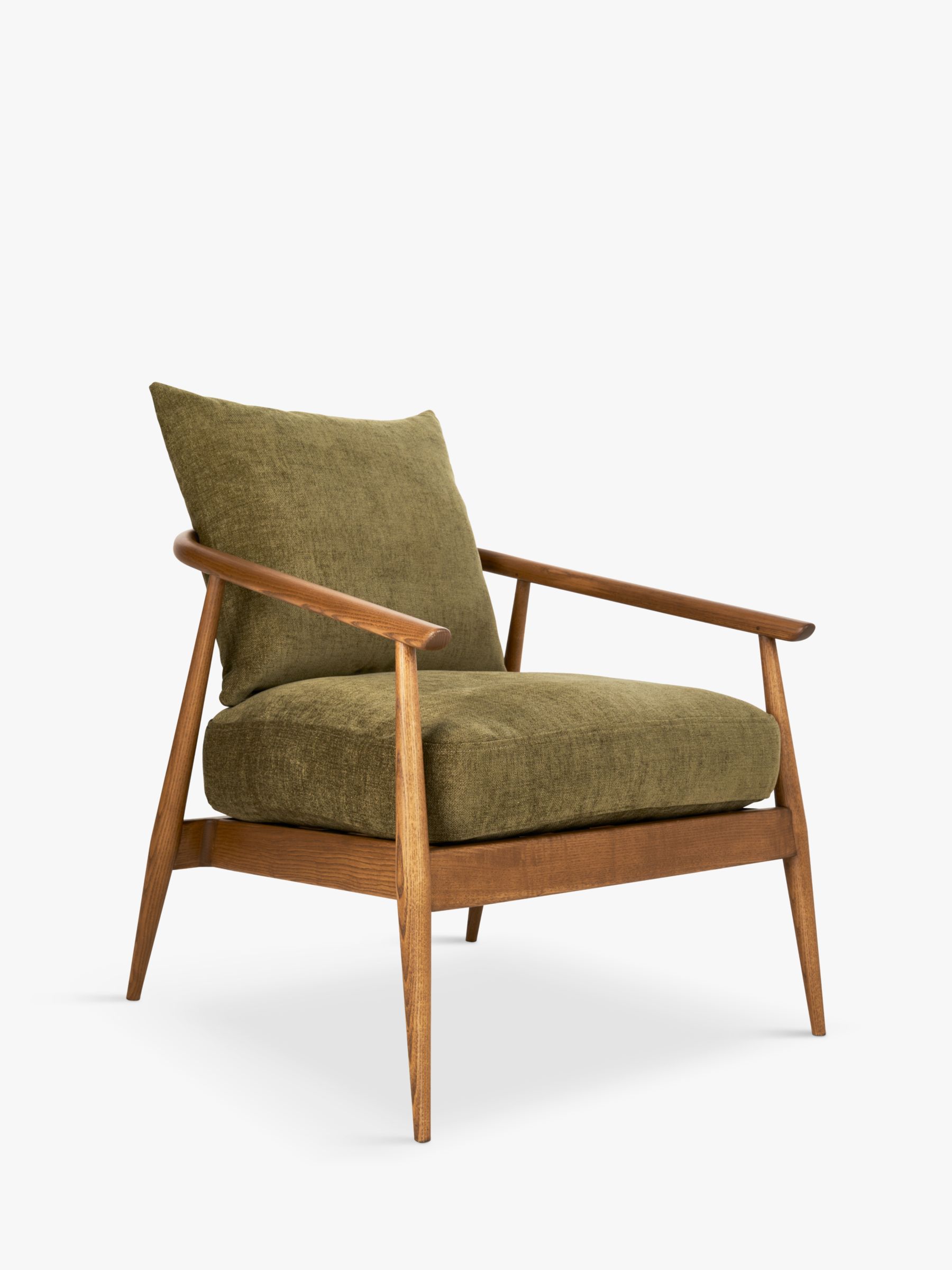 ercol for John Lewis Hazlemere Armchair, Vintage Ash Leg