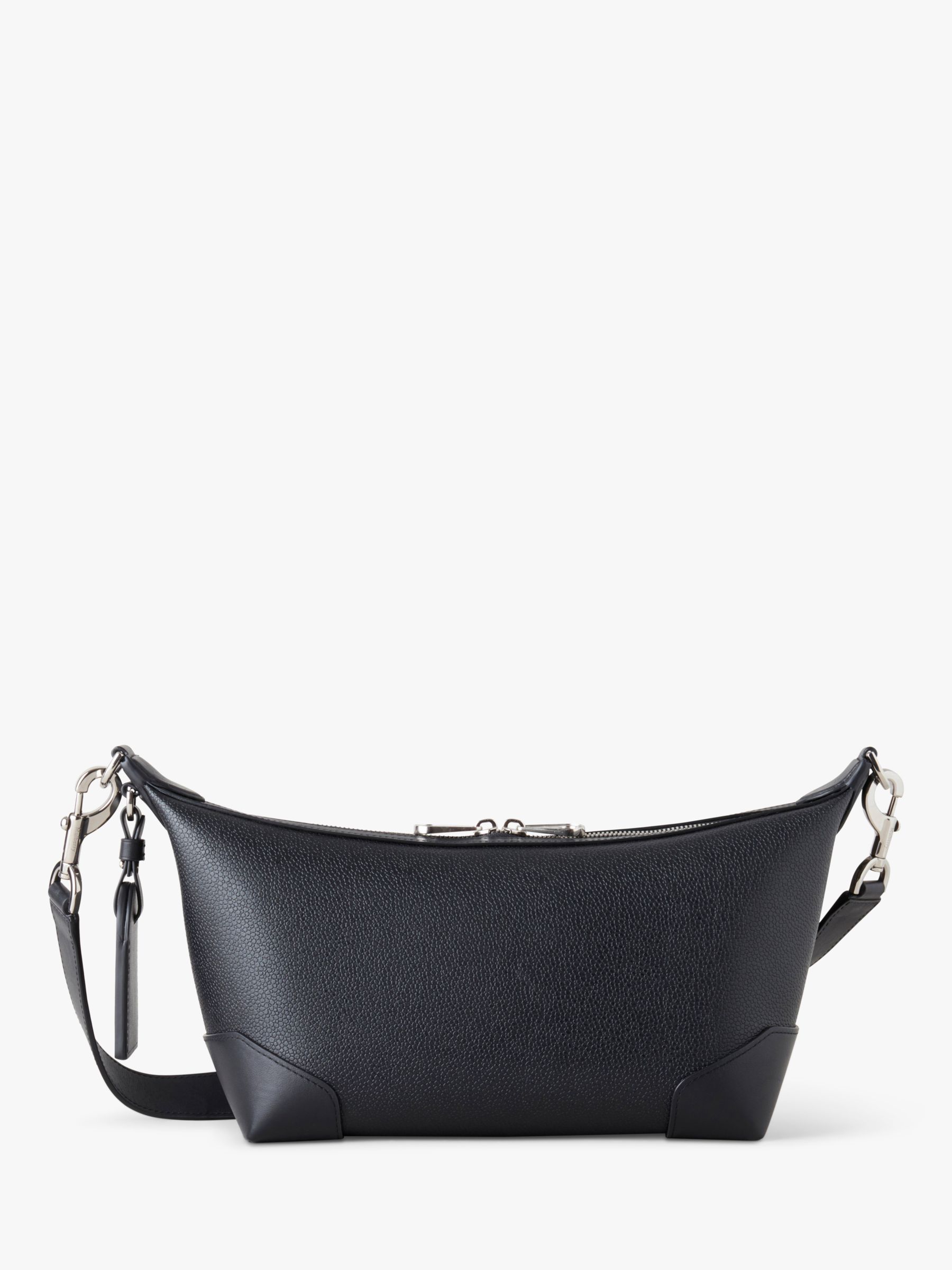 Mulberry Heritage Cross Body Clipper Bag, Black at John Lewis & Partners