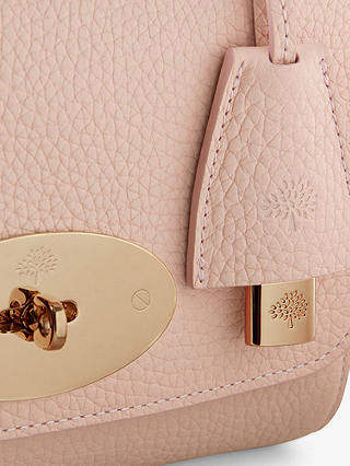 Mulberry Lily Heavy Grain Leather Shoulder Bag, Powder Rose