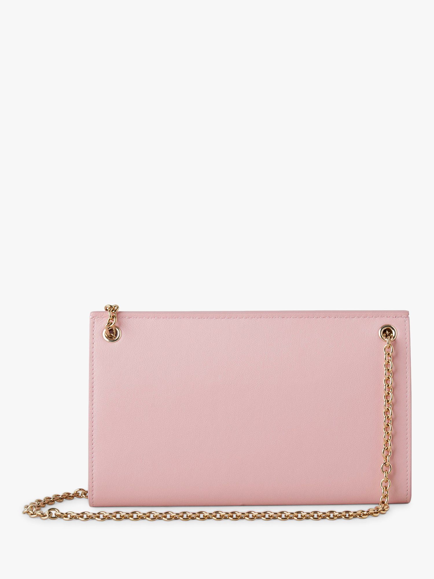 Mulberry Amberley Micro Classic Grain Leather Clutch Bag, Powder Rose ...