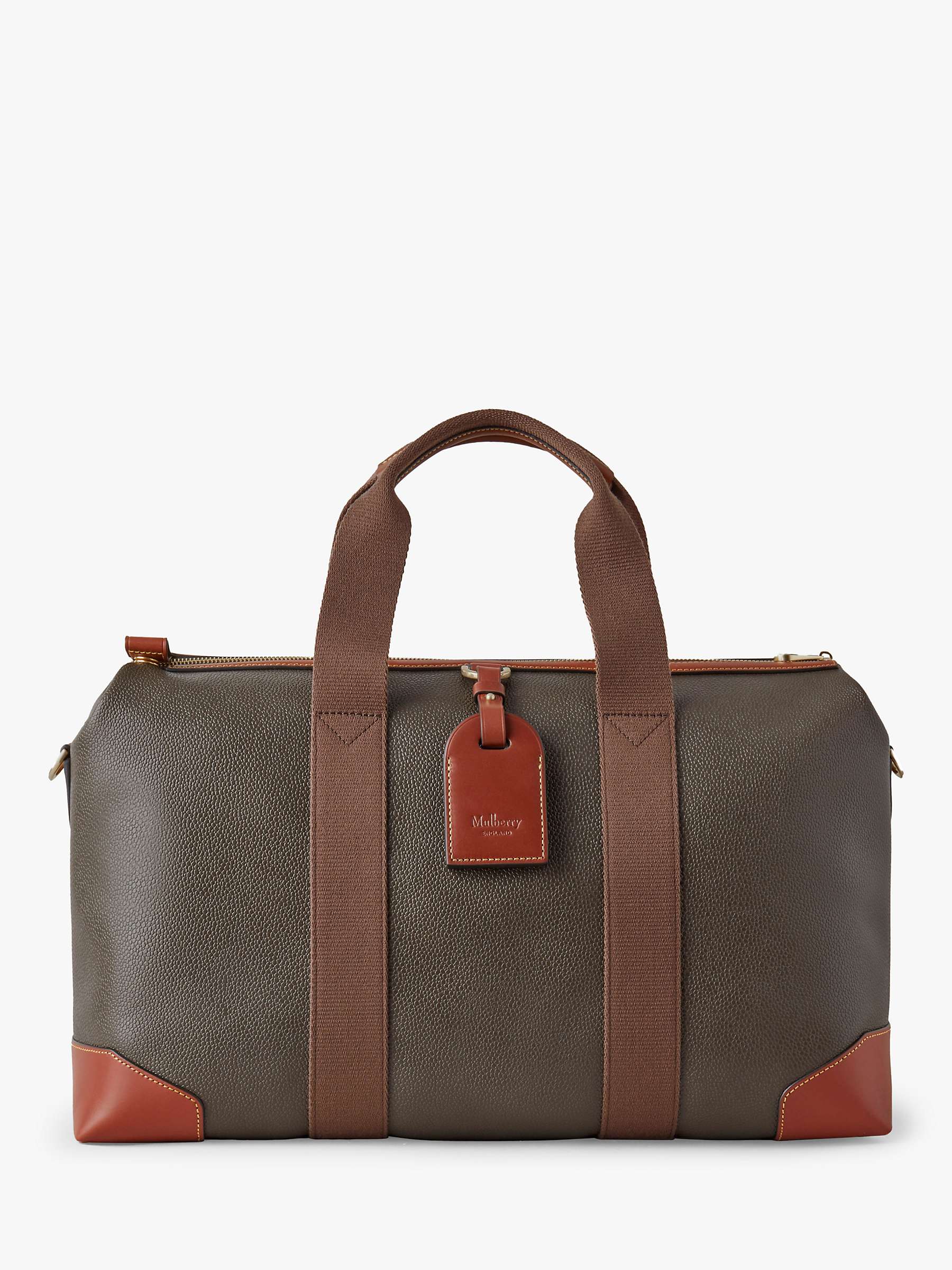 Buy Mulberry Heritage Day Clipper Eco Scotchgrain Travel Bag Online at johnlewis.com