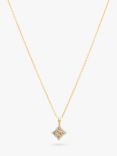 Leah Alexandra Quaditta Cubic Zirconia Pendant Necklace, Gold