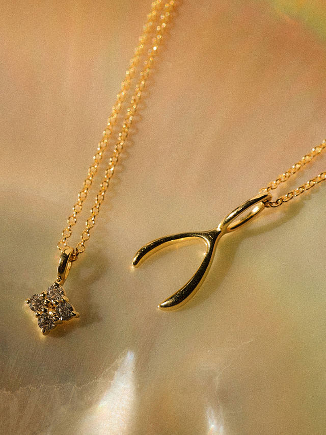 Leah Alexandra Quaditta Cubic Zirconia Pendant Necklace, Gold