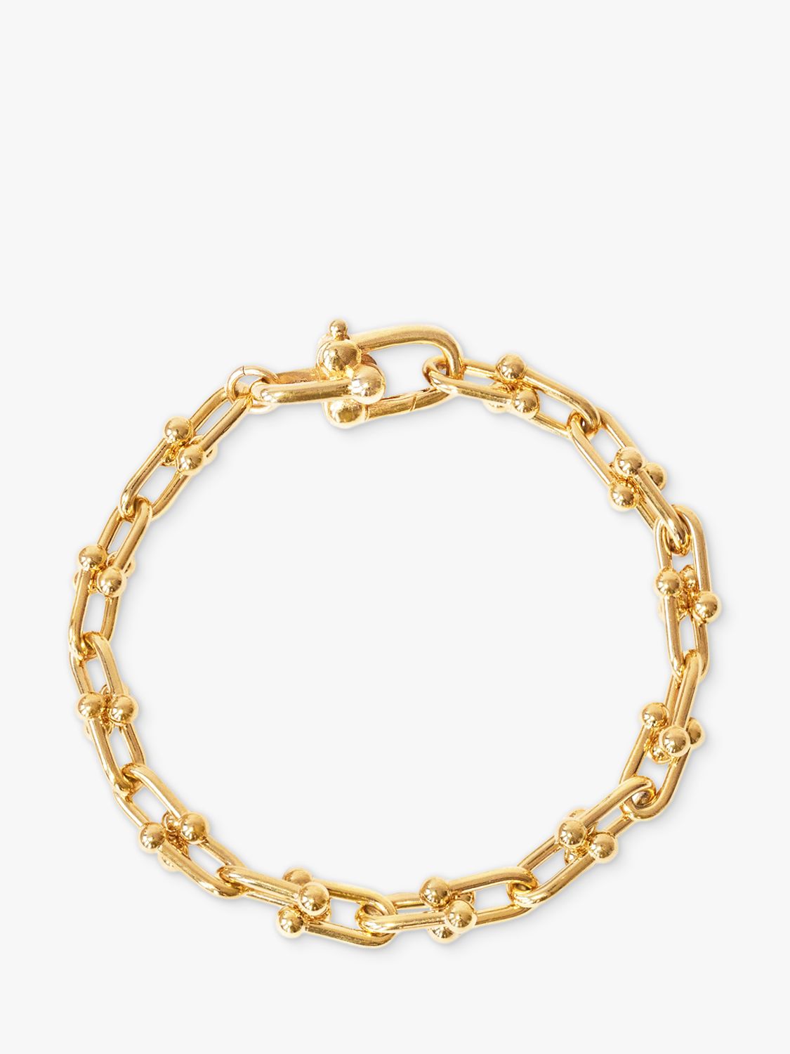 Leah Alexandra Thalie Link Bracelet, Gold at John Lewis & Partners