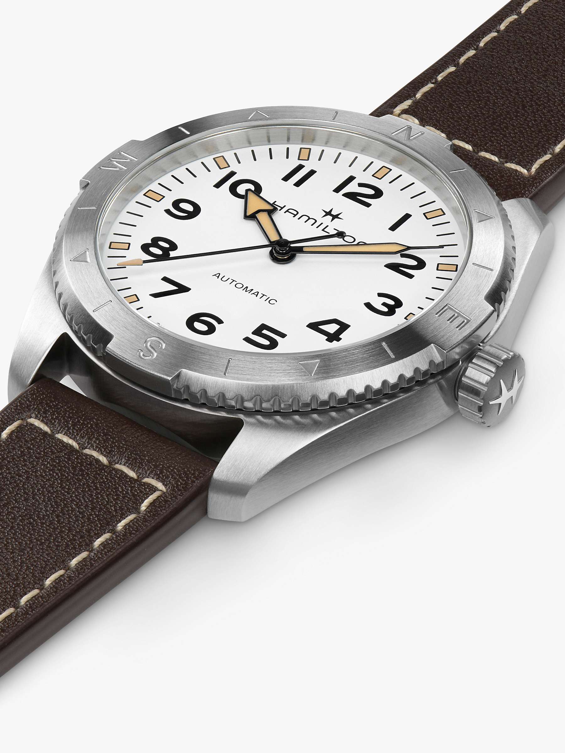 Buy Hamilton Unisex Khaki Field Expedition Automatic Leather Strap Watch Online at johnlewis.com