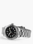 Hamilton H70315130 Unisex Khaki Field Expedition Automatic Bracelet Strap Watch, Silver/Black