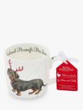 Wrendale Designs Dachshund Snow Fine Bone China Mug, 310ml, Multi