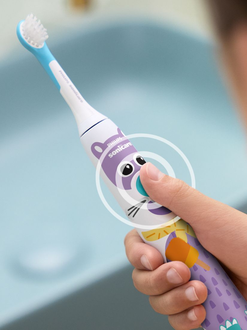Philips Sonicare For Kids HX3601/01 Design a Pet Electric Toothbrush, White
