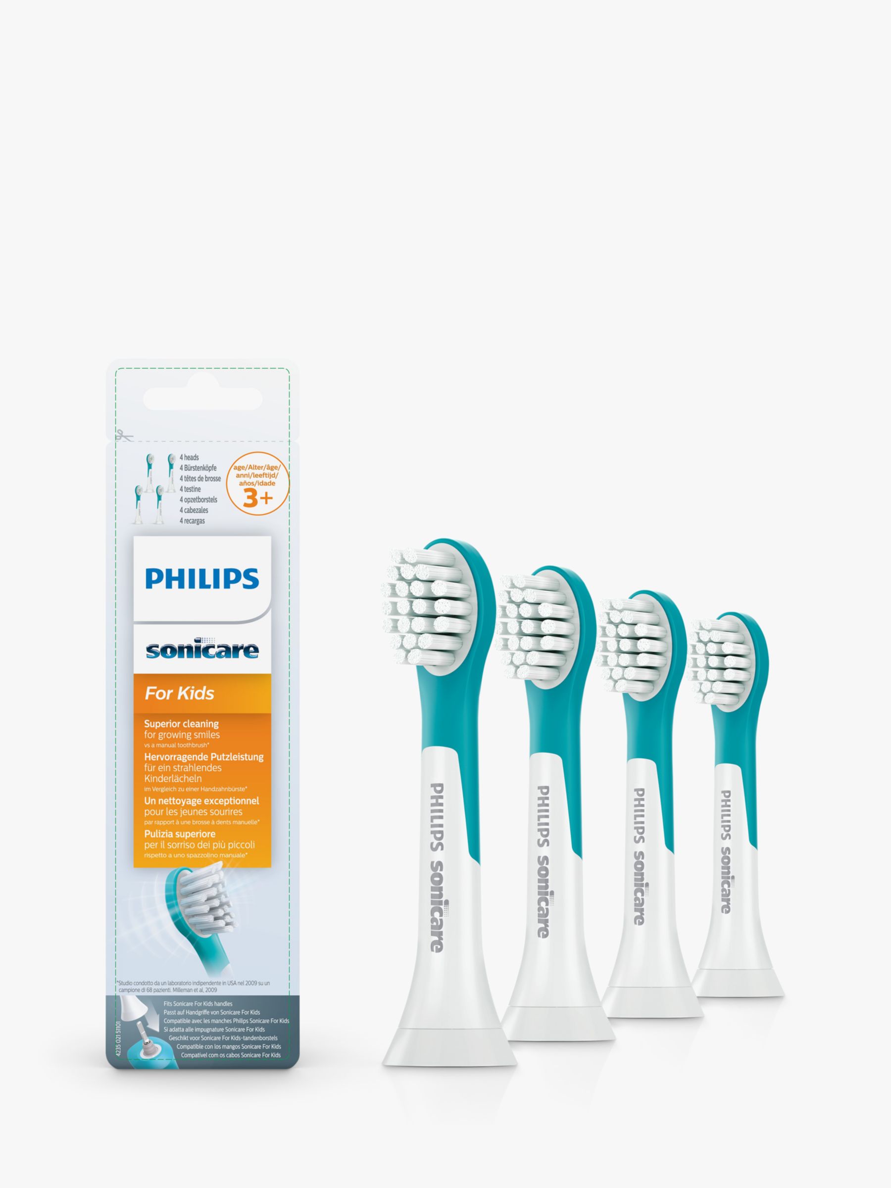 Philips Sonicare For Kids HX6034/33 Replacement Brush Heads, Pack of 4 1