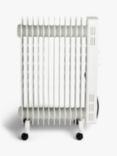 John Lewis 2500W Oil Filled Radiator, White