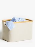 John Lewis Bamboo Rim Open Storage Basket