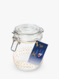 Tala Christmas Gifting Glass Clip-Top Storage Jar, 750ml, Clear/Stars