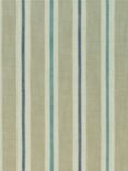 Clarke & Clarke Sackville Stripe Made to Measure Curtains or Roman Blind, Eau De Nil/Linen