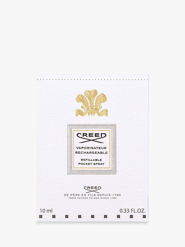 CREED Travel Atomiser, Silver, 10ml 2