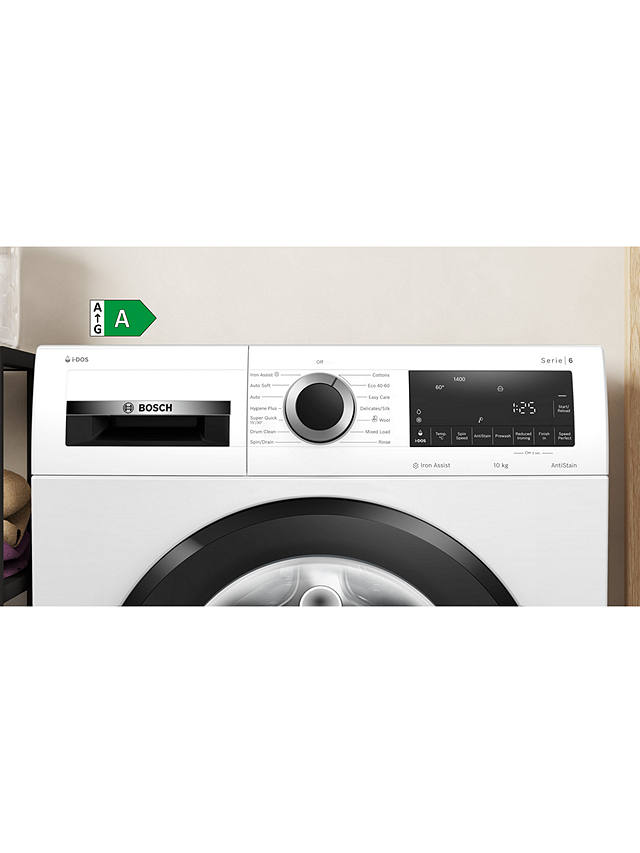 Buy Bosch Series 6 WGG254F0GB Freestanding Washing Machine, 10kg Load, 1400rpm Spin, White Online at johnlewis.com