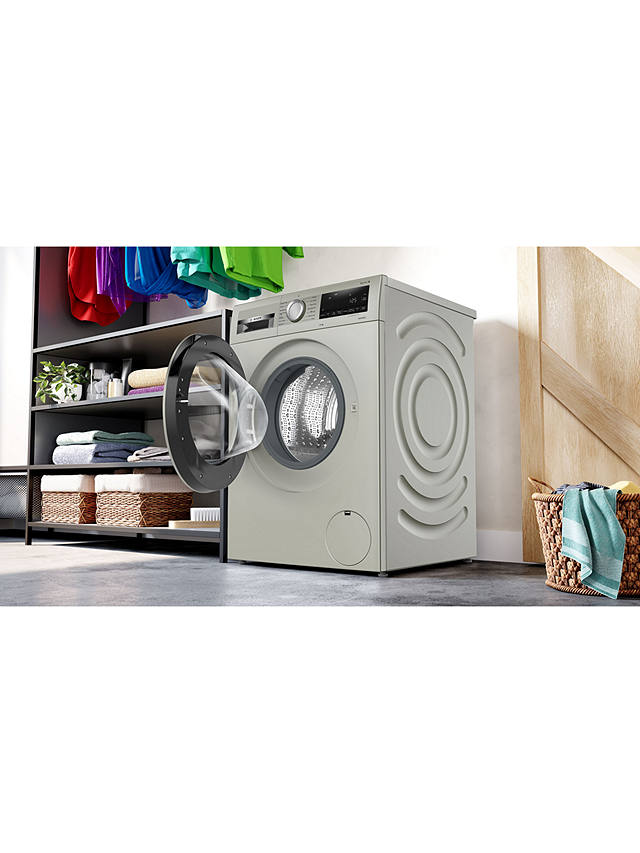 Buy Bosch Series 6 WGG245S2GB Freestanding Washing Machine, 10kg Load, 1400rpm Spin, Silver Inox Online at johnlewis.com