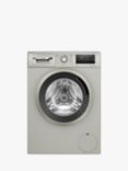 Bosch Series 4 WAN282X2GB Freestanding Washing Machine, 8kg Load, 1400rpm Spin, Silver Inox