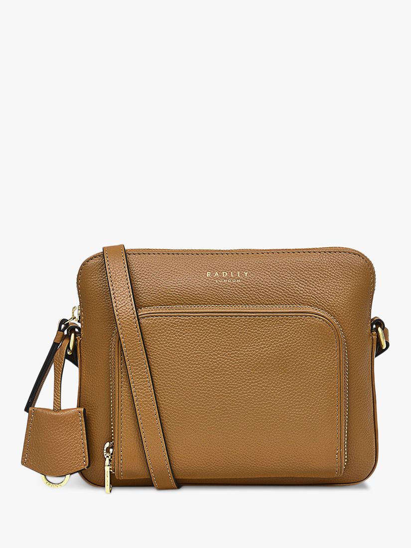 Radley Redford Close Small Zip Top Cross Body Bag, Chalk