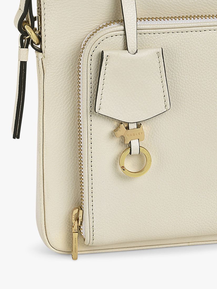 Radley Redford Close Small Zip Top Cross Body Bag, Chalk