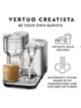 Nespresso Vertuo Creatista Coffee Machine by Sage, Stainless Steel