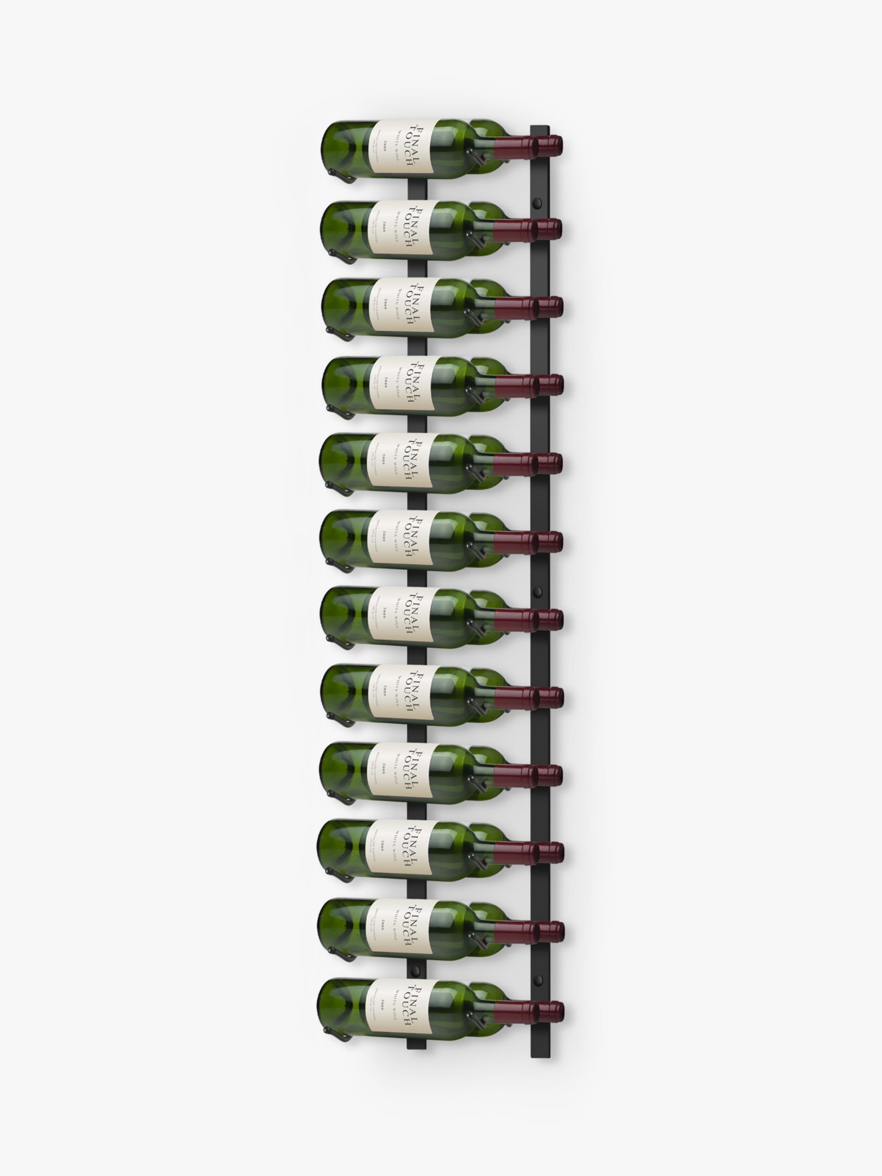 Final Touch Wall-Mounted Metal Wine Rack, 24 Bottle