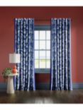 Harlequin x Sophie Robinson Sherbet Stripe Pair Lined Multiway Curtains,  Lapis/Spinel/Aqua by John Lewis & Partners