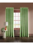 Harlequin x Sophie Robinson Sticky Grass Pair Lined Multiway Curtains, Emerald