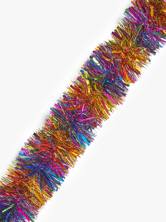 John Lewis Chunky Tinsel, Rainbow Stripe