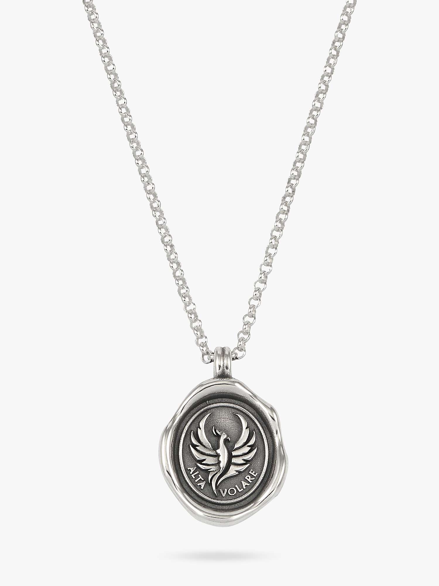Buy Dower & Hall Men's Phoenix Talisman Pendant Necklace Online at johnlewis.com