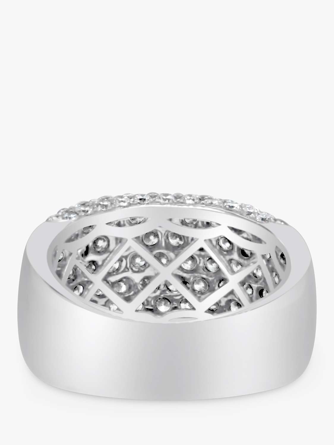 Buy Milton & Humble Jewellery Second Hand 18ct White Gold Diamond Pavé Ring Online at johnlewis.com