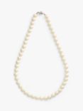 Eclectica Vintage Single Row Faux Pearl Necklace