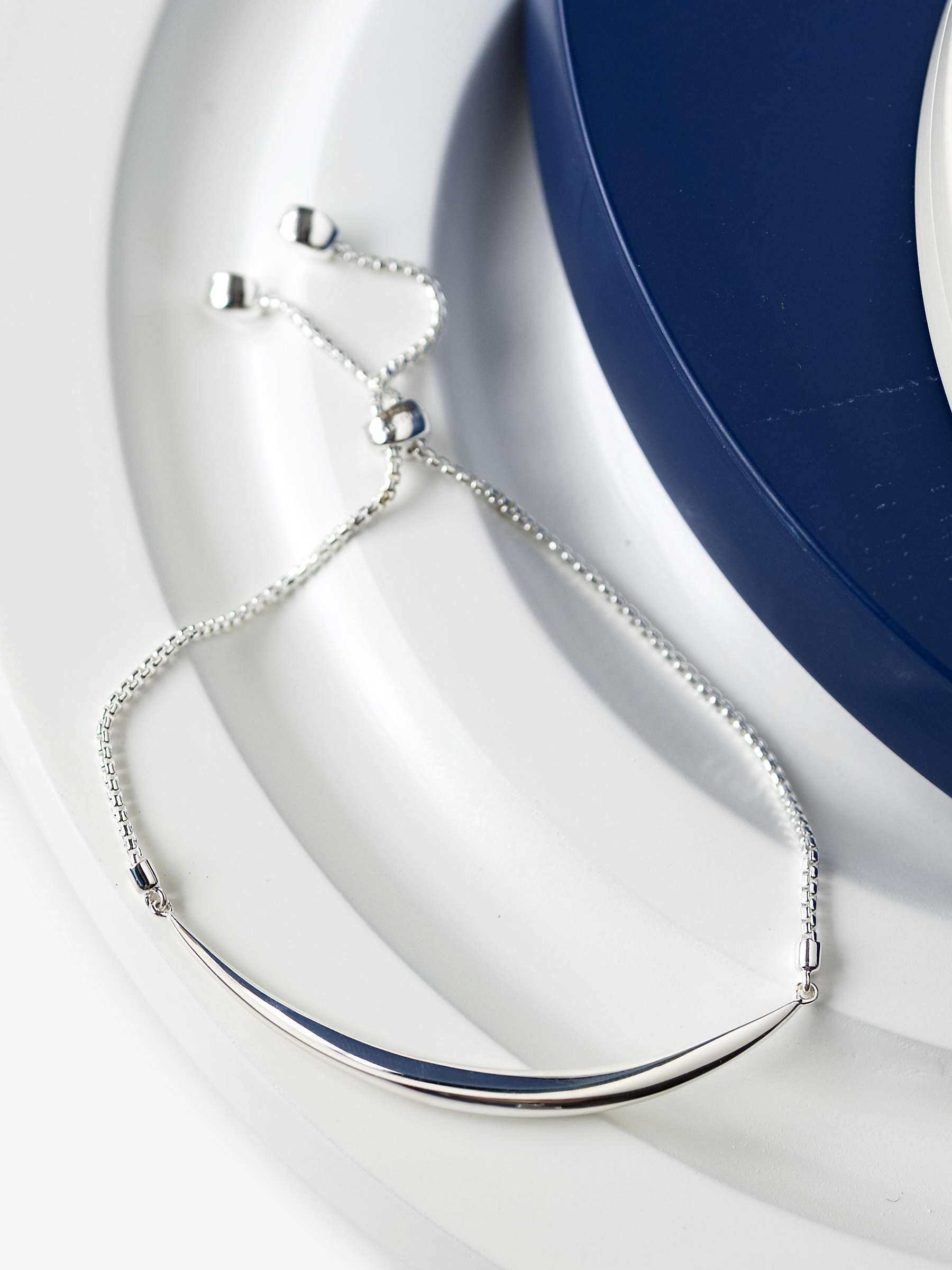 Buy Kit Heath Bevel Curve Bar Toggle Bracelet, Silver Online at johnlewis.com