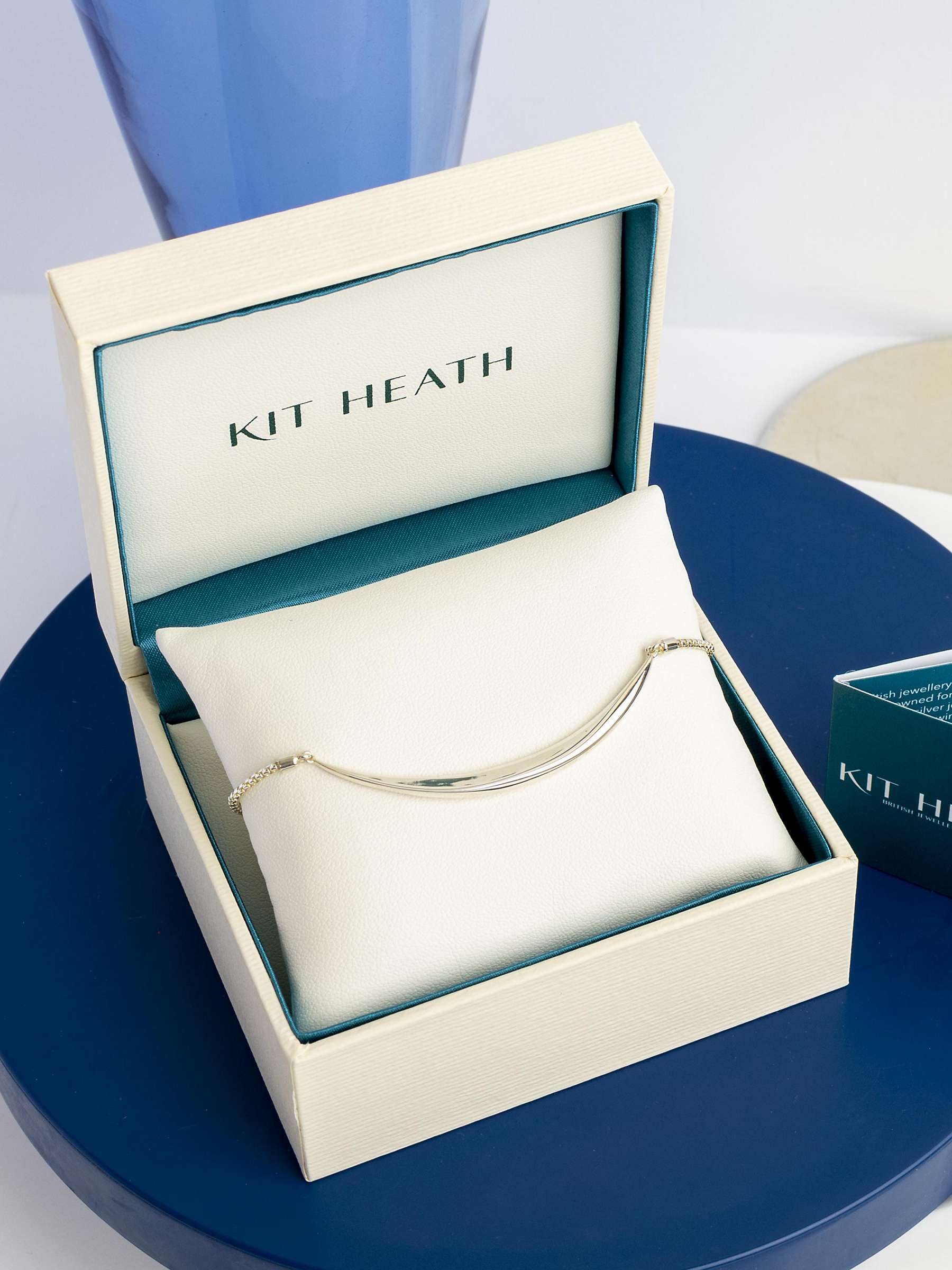 Buy Kit Heath Bevel Curve Bar Toggle Bracelet, Silver Online at johnlewis.com