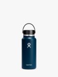 Hydro Flask Double Wall Vacuum Insulated Stainless Steel Wide Mouth Drinks Bottle, 946ml, Indigo