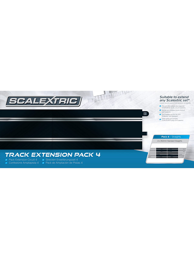 Scalextric Straight Extension Packs, Set of 4