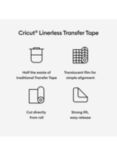 Cricut Linerless Transfer Tape, Clear, L22.8m