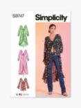 Simplicity Misses' Duster Jackets Sewing Pattern, S9747
