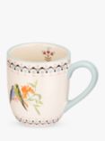 Cath Kidston Painted Table Budgie Print Stoneware Breakfast Mug, 300ml, Blue/Multi