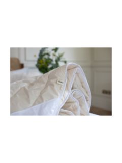 Floks Luxury British Summer Wool Duvet, 4-5 Tog, Neutral, Single, 135 x 200cm
