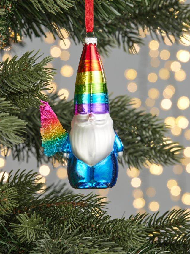 John Lewis Rainbow Time Capsule Santa Gonk & Tree Bauble