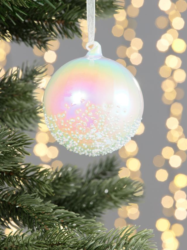 iridescent christmas ornaments - Google Search