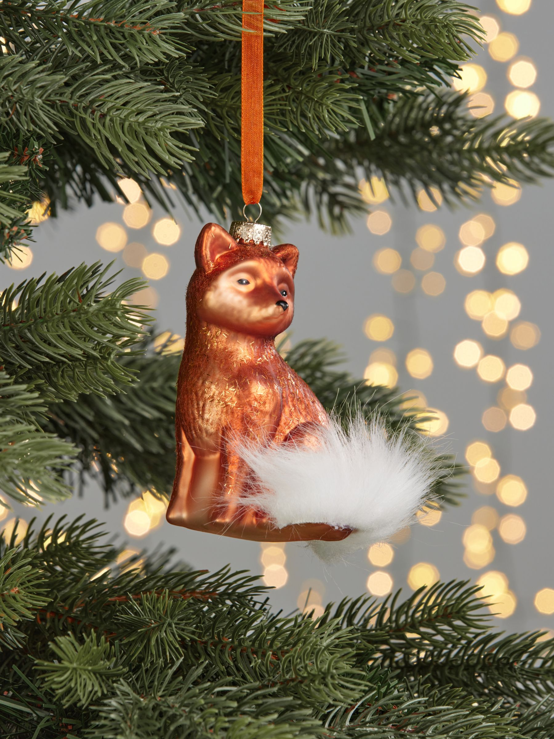 John Lewis Copper River Felt Fox Tree Decoration