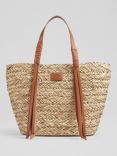 L.K.Bennett Violetta Tassel Straw Tote Bag