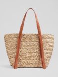 L.K.Bennett Violetta Tassel Straw Tote Bag