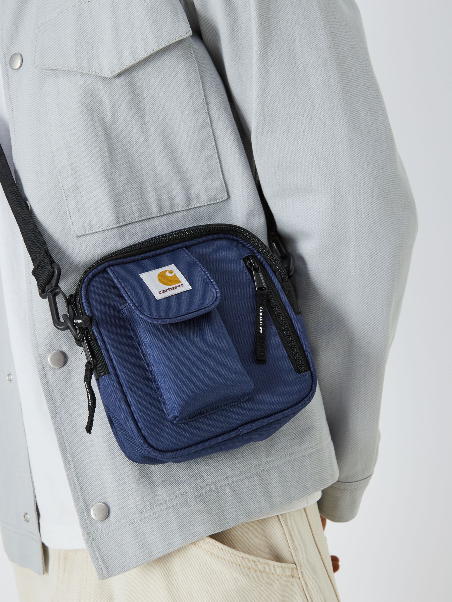 Carhartt WIP Essentials Cross Body Bag, Blue at John Lewis & Partners