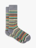 Paul Smith Curtis Stripe Socks, One Size, Grey Stripe