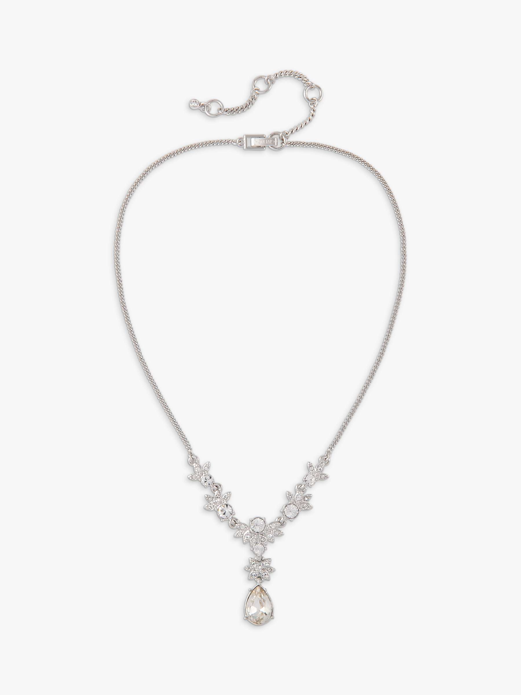 Buy Susan Caplan Vintage Givenchy Swarovski Crystal Pendant Necklace, Silver Online at johnlewis.com